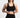 "BEVON" SPORT BRA BLACK